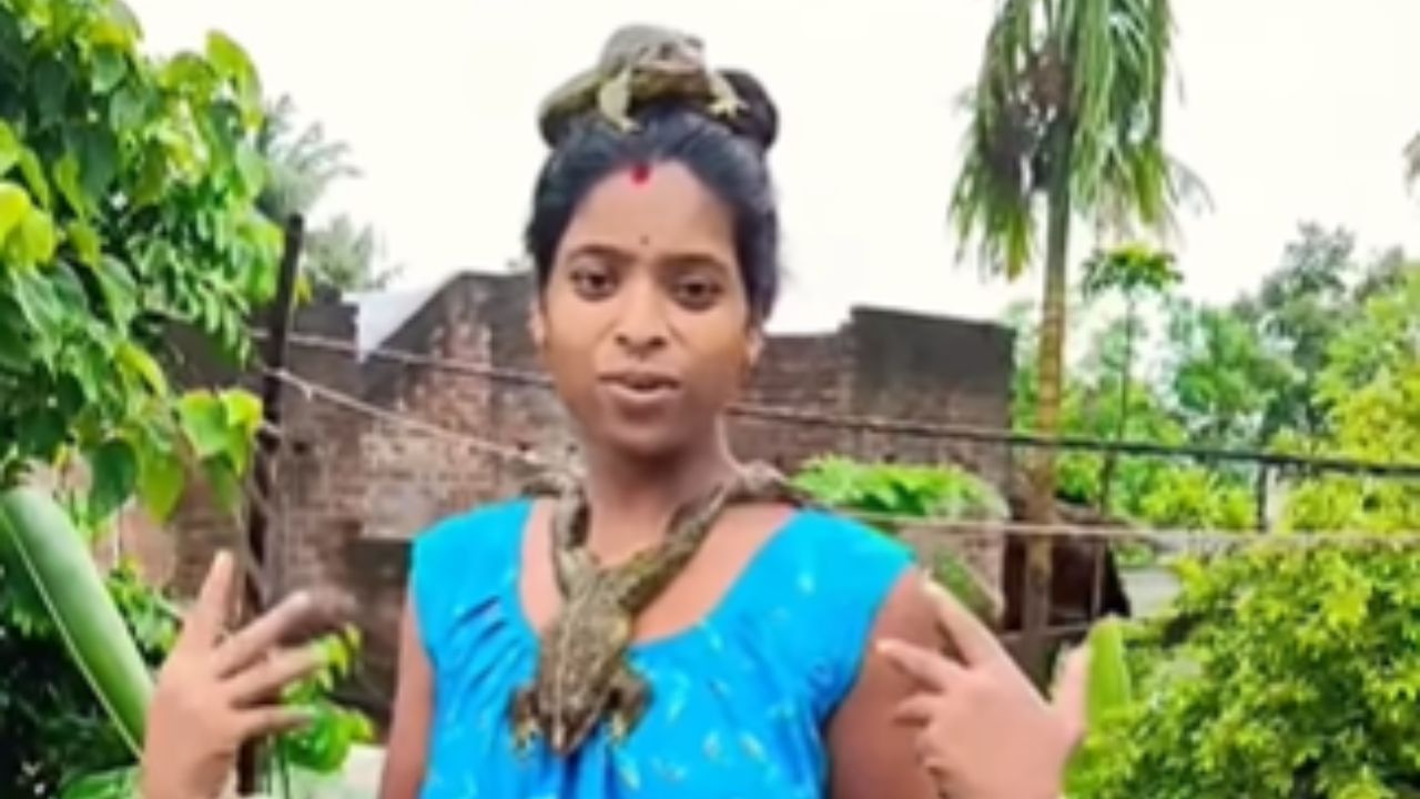 Viral Video: ফলোয়ার বাড়াতে একাধিক ব্যাঙ নিয়ে নাচ! হাসির খোরাক এক মহিলা