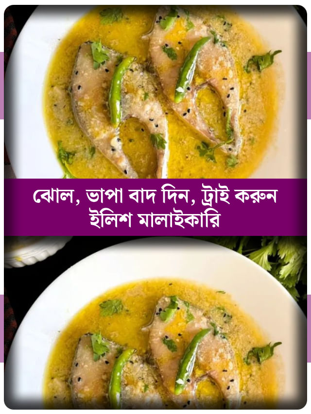 সর্ষে সয় না? বর্ষায় সহজে রেঁধে ফেলুন ইলিশ মালাইকারি, রইল রেপিসি সর্ষে সয় না? বর্ষায় সহজে রেঁধে ফেলুন ইলিশ মালাইকারি, রইল রেপিসি