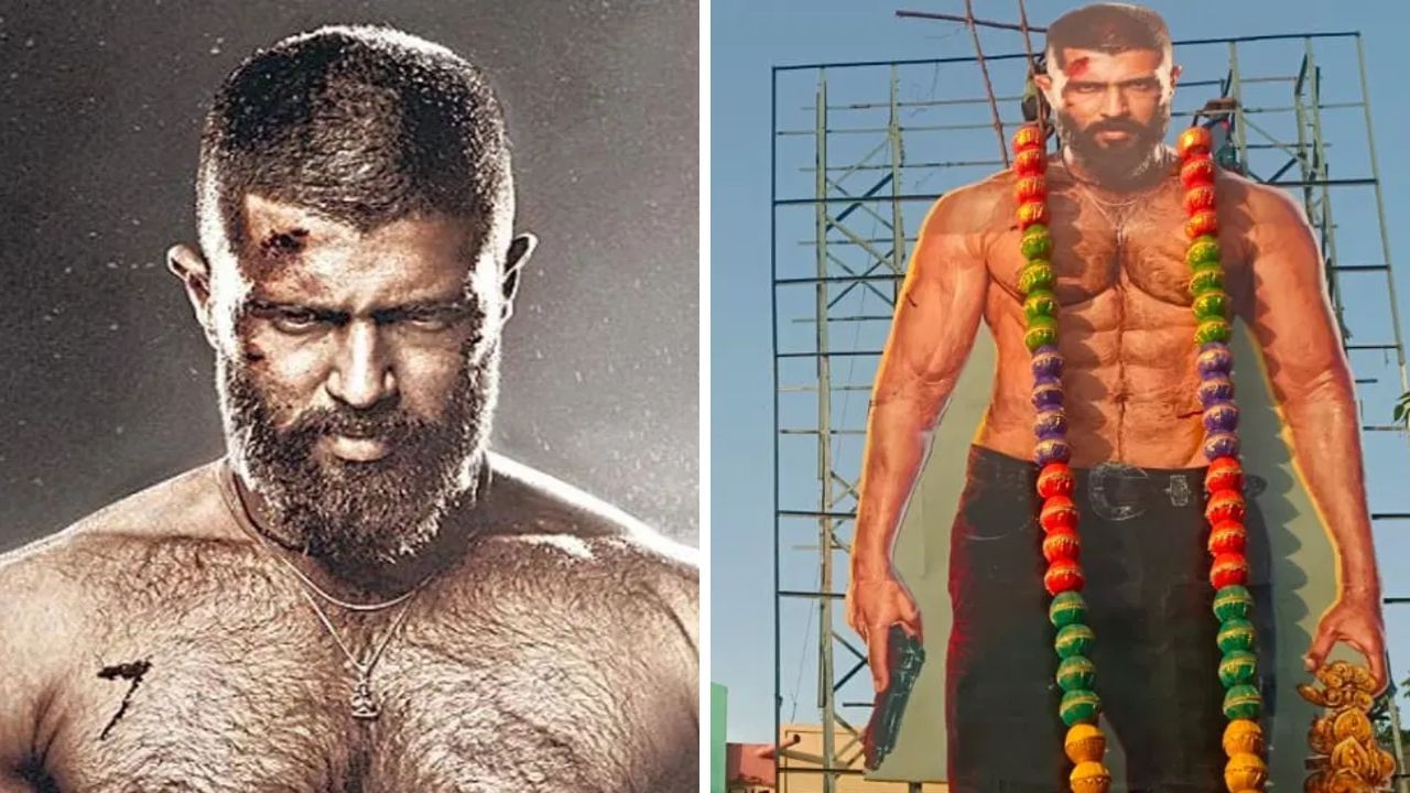 ৭৫ ফুটের বিজয় দেবেরাকোন্ডা! ভক্তদের কীর্তিতে শহরে হইচই ৭৫ ফুটের বিজয় দেবেরাকোন্ডা! ভক্তদের কীর্তিতে শহরে হইচই