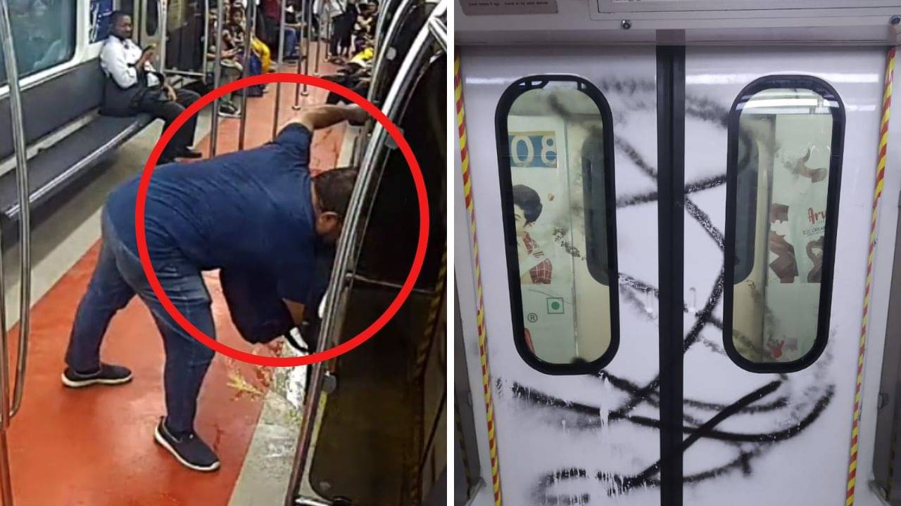 Metro Rail: মেট্রোর ভিতর রহস্যজনকভাবে কালো ক্রস এঁকে দিয়ে গেল কে! দক্ষিণেশ্বর রুটে চাঞ্চল্যকর ঘটনা