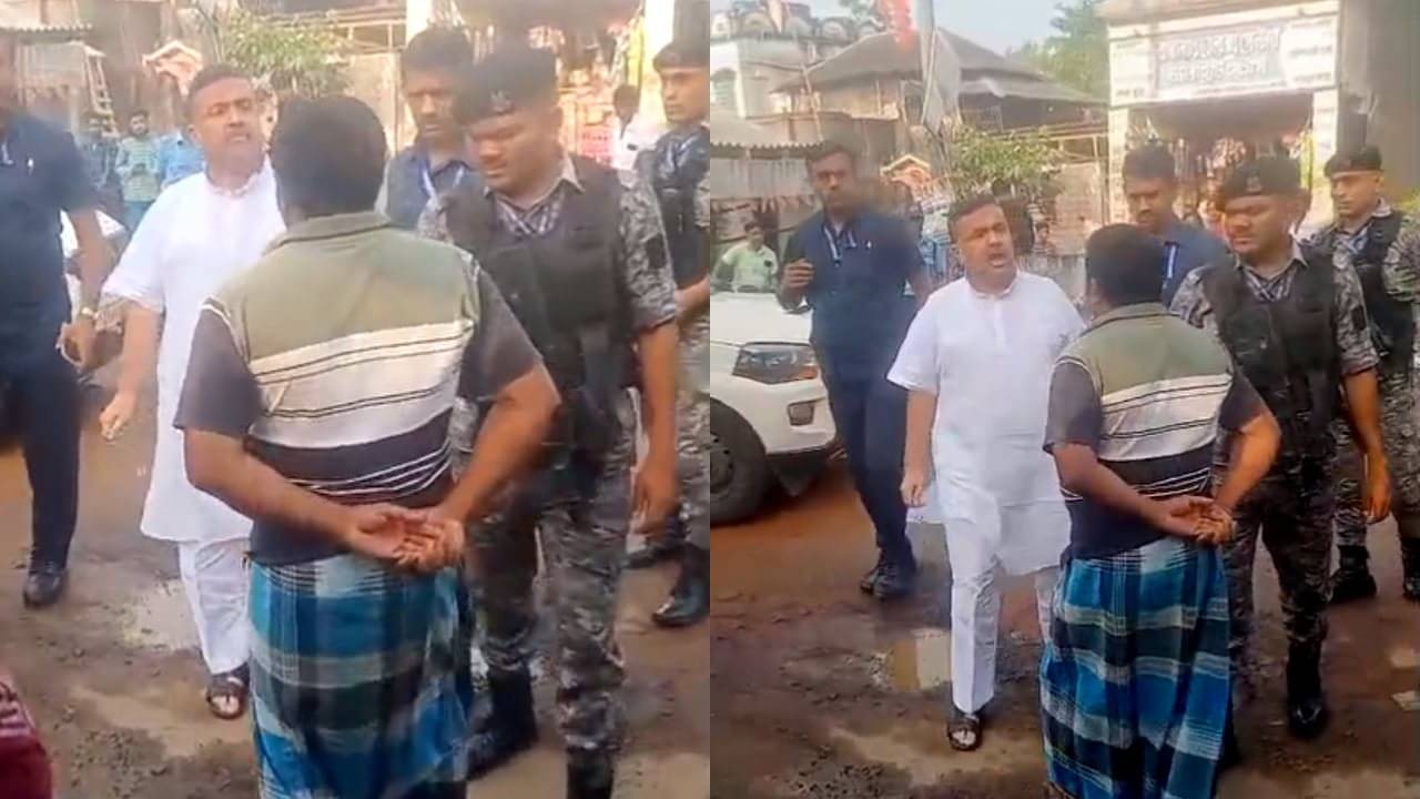 Suvendu Adhikari: দেখা মাত্রই ‘জয় বাংলা’ স্লোগান, পাল্টা গাড়ি থেকে নেমেই ‘জয় শ্রী রাম’ শুভেন্দুর