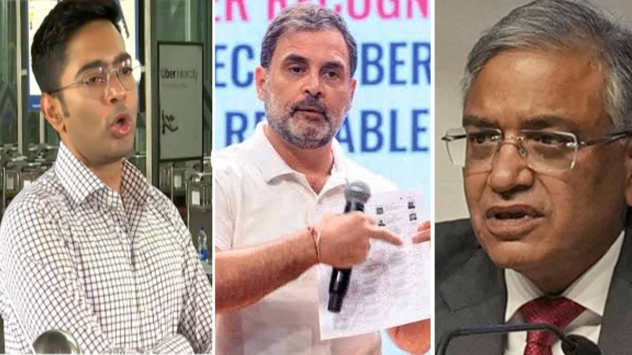 Abhishek Banerjee: 'ভোট চুরি' বিতর্কে রাহুলের পাশে দাঁড়িয়ে ঝোড়ো ব্যাটিং অভিষেকের Abhishek Banerjee: 'ভোট চুরি' বিতর্কে রাহুলের পাশে দাঁড়িয়ে ঝোড়ো ব্যাটিং অভিষেকের