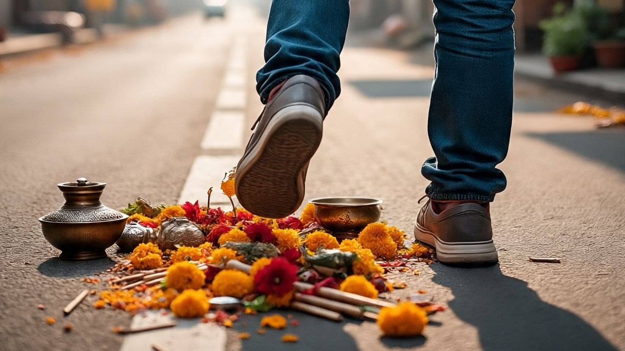 Vastu Shastra: রাস্তায় পড়ে থাকা পুজোর সামগ্রীতে পা দিলে কী হয়? বাস্তুশাস্ত্র বলছে...
