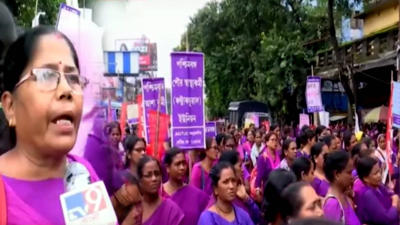 Asha Worker: এবার কালীঘাট অভিযান আশা কর্মীরা, রাসবিহারীতে বিশাল জমায়েত