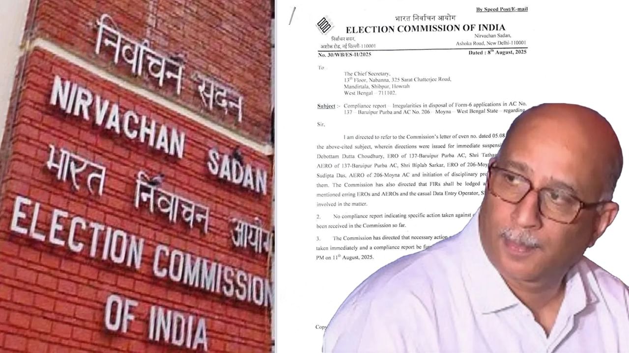 Election Commission of India: অফিসারদের বরখাস্ত করতে রাজ্যকে সময় বেঁধে দিল নির্বাচন কমিশন Election Commission of India: অফিসারদের বরখাস্ত করতে রাজ্যকে সময় বেঁধে দিল নির্বাচন কমিশন
