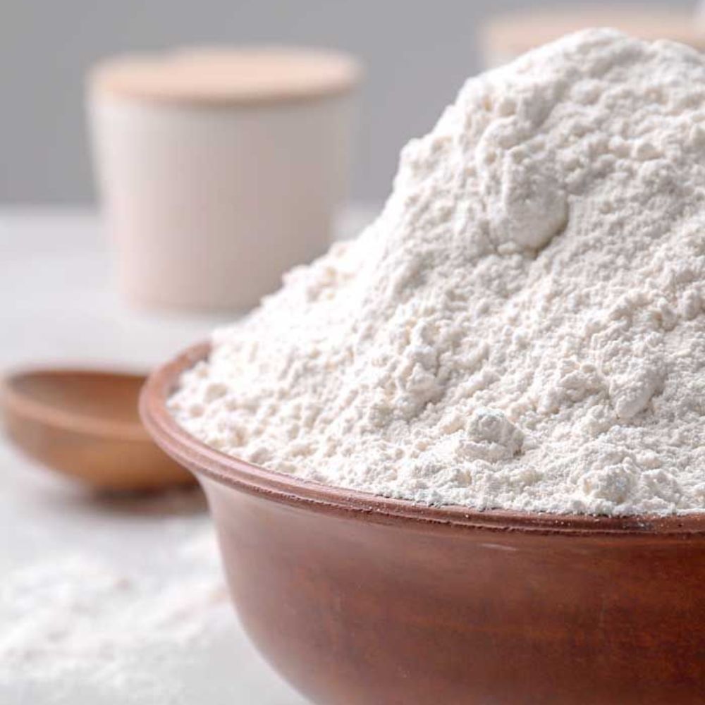 Flour use in face pack