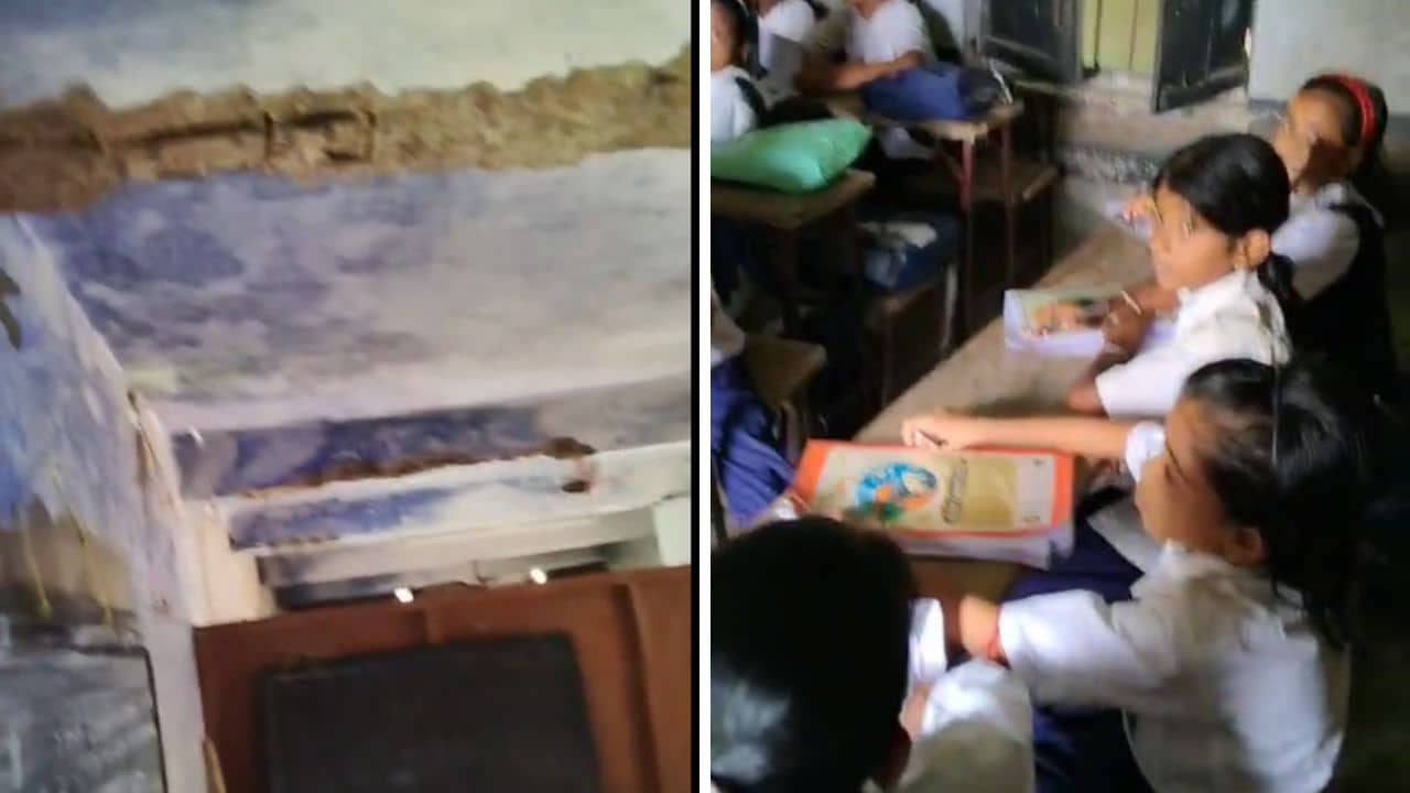 Burdwan School: পরীক্ষার মাঝেই হুড়মুড়িয়ে ভেঙে পড়ল চাঙড়, আতঙ্কিত পড়ুয়ারা