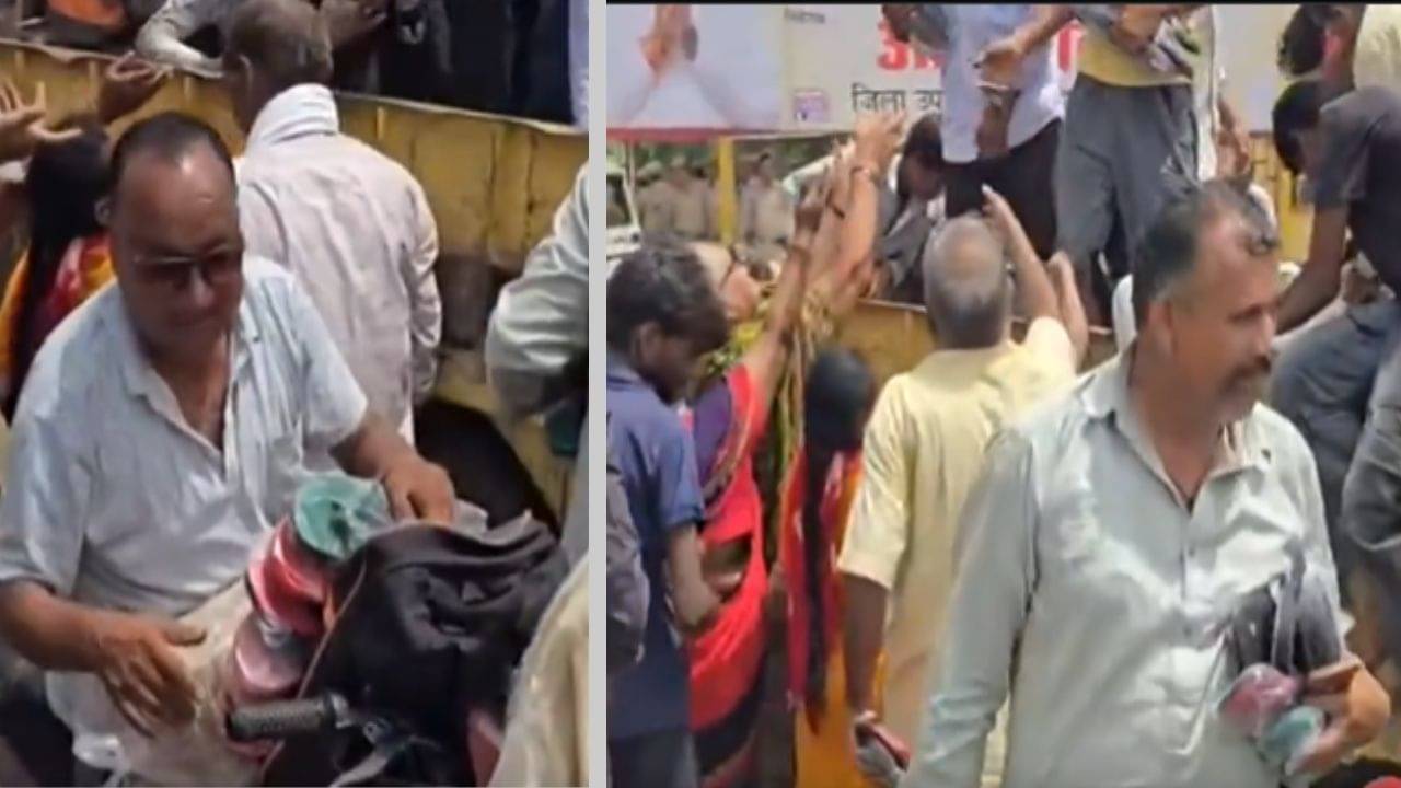 Viral: চপ্পল দেখিয়ে প্রতিবাদ মিছিল হচ্ছিল, জুতোই চুরি করে নিয়ে চলে গেল লোকজন!