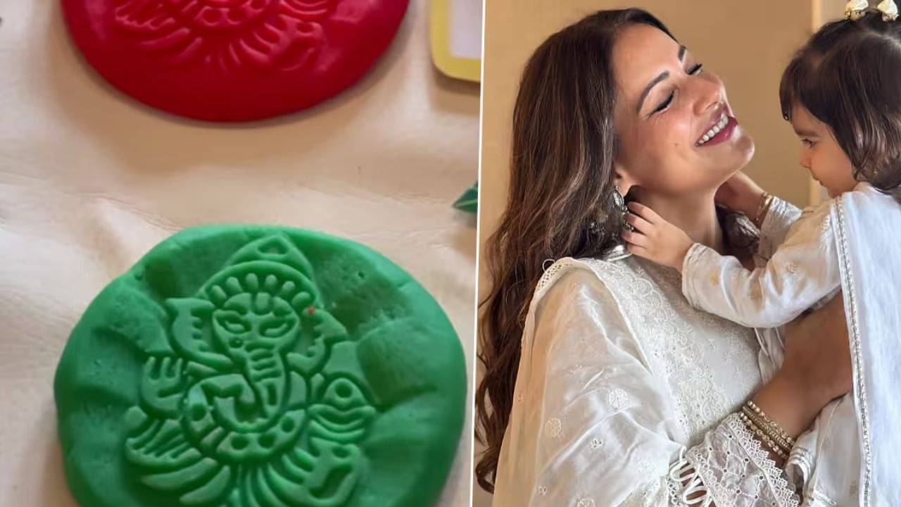 গণেশ মূর্তি তৈরি করল বিপাশার মেয়ে দেবী, তারকারা মেতেছেন গণেশ চতুর্থীতে