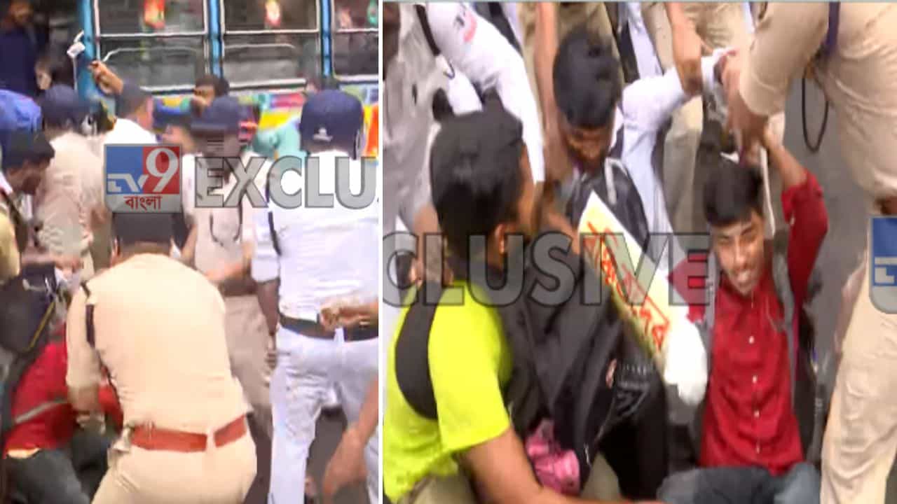 SSC Protest: ২০২২ সালের টেট উত্তীর্ণদের বিক্ষোভ, চ্যাংদোলা করে গাড়িতে তুলছে পুলিশ, করুণাময়ীতে ধুন্ধুমারকাণ্ড SSC Protest: ২০২২ সালের টেট উত্তীর্ণদের বিক্ষোভ, চ্যাংদোলা করে গাড়িতে তুলছে পুলিশ, করুণাময়ীতে ধুন্ধুমারকাণ্ড