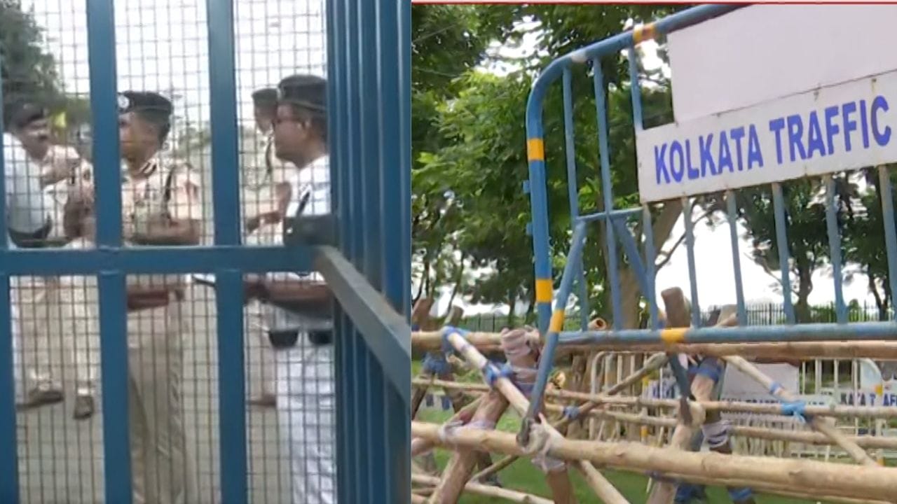 Nabanna Abhiyan: 'দুর্গ' নবান্ন, দুই মানুষ সমান ব্যারিকেড, ক্রেন দিয়ে বসানো হল কন্টেনার, মিছিল আটকাতে আর কী কী করছে পুলিশ? Nabanna Abhiyan: 'দুর্গ' নবান্ন, দুই মানুষ সমান ব্যারিকেড, ক্রেন দিয়ে বসানো হল কন্টেনার, মিছিল আটকাতে আর কী কী করছে পুলিশ?