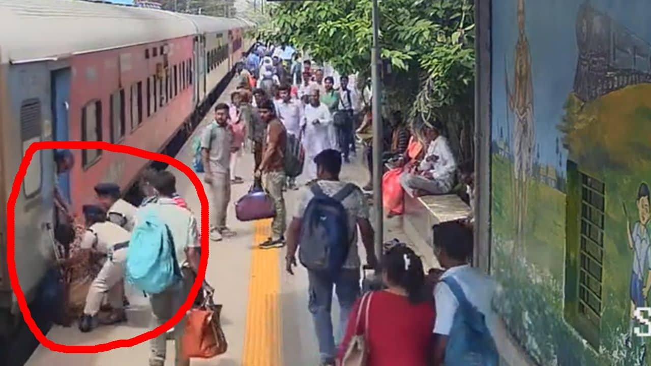 Train Accident: চলন্ত ট্রেনে উঠতে গিয়ে সোজা চলে গেলেন নীচে, রেল পুলিশের তৎপরতায় অক্ষত মহিলা! সব ধরা পড়ল CCTV-তে
