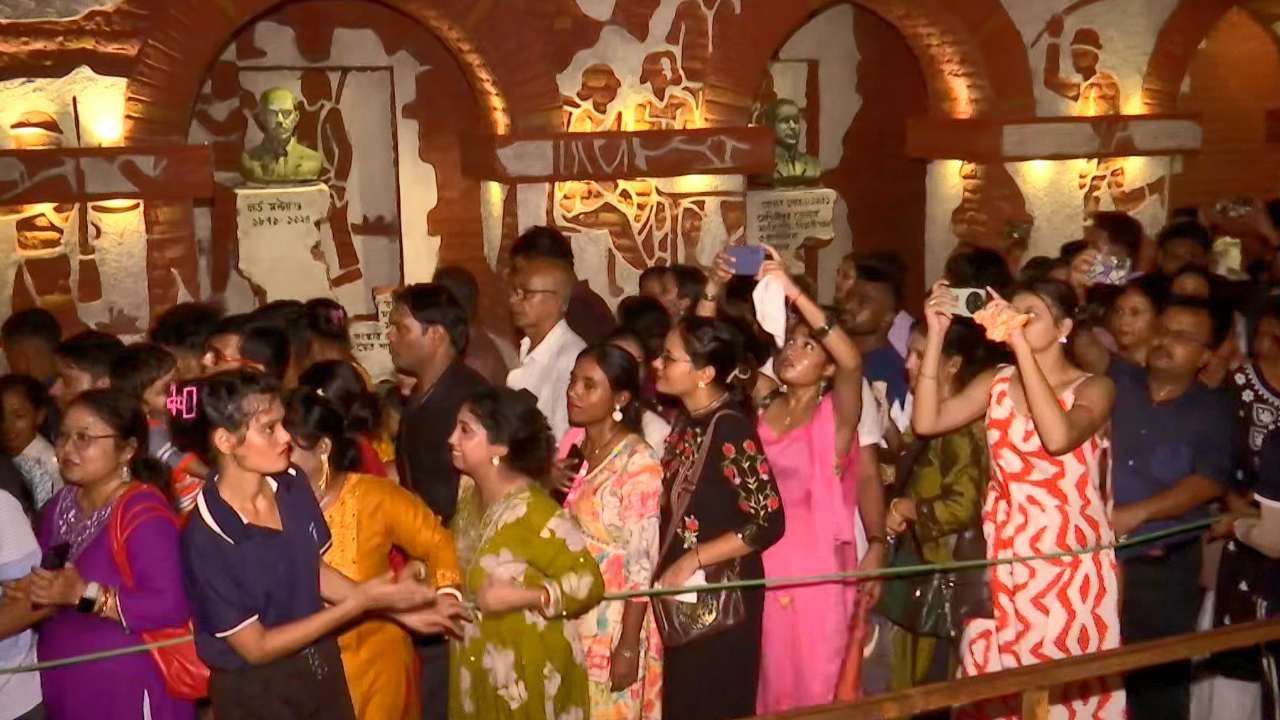 Durga Puja Saptami: জনসমুদ্রে ভাসছে বাংলা! কলকাতা থেকে জেলা, জমজমাট সপ্তমী Durga Puja Saptami: জনসমুদ্রে ভাসছে বাংলা! কলকাতা থেকে জেলা, জমজমাট সপ্তমী