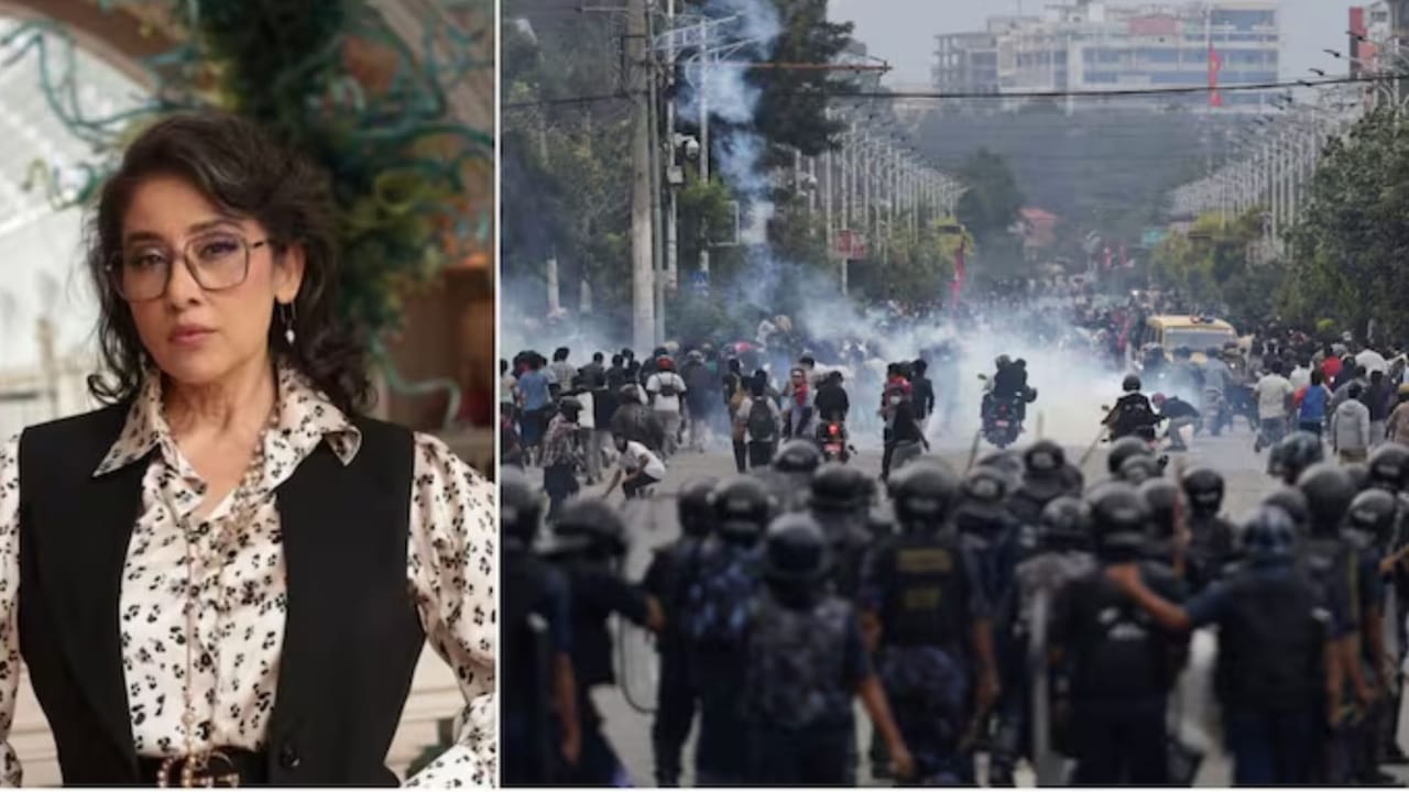 অগ্নিগর্ভ নেপাল, Gen Z-এর প্রতিবাদ দেখে কী বললেন মণীষা কৈরালা? অগ্নিগর্ভ নেপাল, Gen Z-এর প্রতিবাদ দেখে কী বললেন মণীষা কৈরালা?