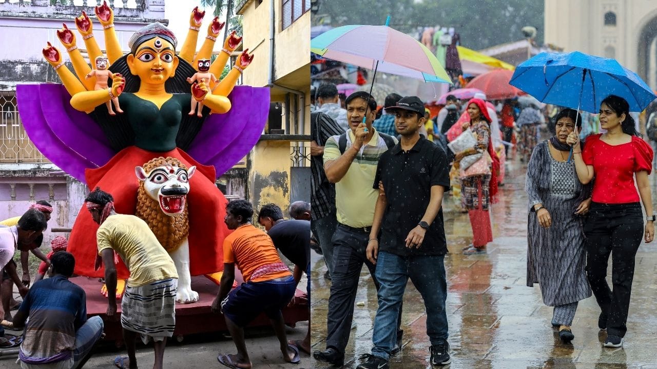 West Bengal Latest Weather: ২-৩ ঘণ্টাতেই নামবে তুমুল বৃষ্টি, কলকাতা সহ জেলায় জেলায় সতর্কতা জারি, দুর্গাপুজোটাই মাটি করবে দুর্যোগ? West Bengal Latest Weather: ২-৩ ঘণ্টাতেই নামবে তুমুল বৃষ্টি, কলকাতা সহ জেলায় জেলায় সতর্কতা জারি, দুর্গাপুজোটাই মাটি করবে দুর্যোগ?