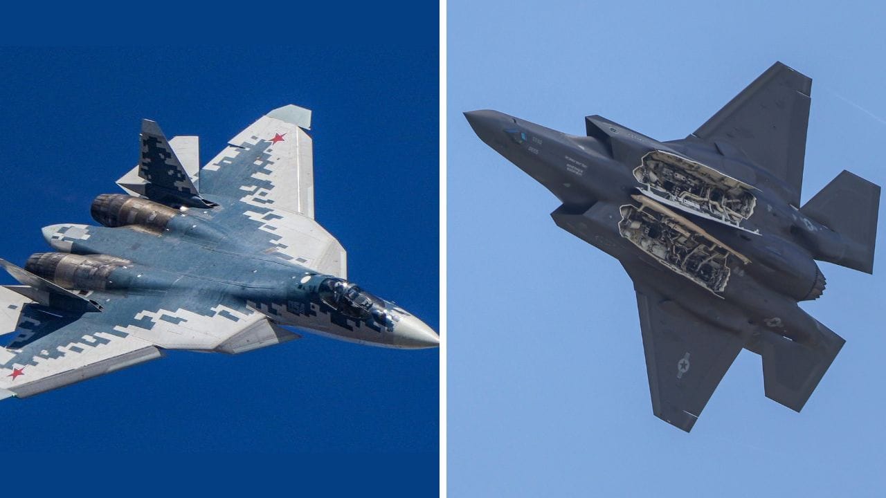 Russian 5th Generation Fighter Jet: রুশ Su-57 যুদ্ধবিমান মার্কিন F-22-এর চেয়েও শক্তিশালী? Russian 5th Generation Fighter Jet: রুশ Su-57 যুদ্ধবিমান মার্কিন F-22-এর চেয়েও শক্তিশালী?