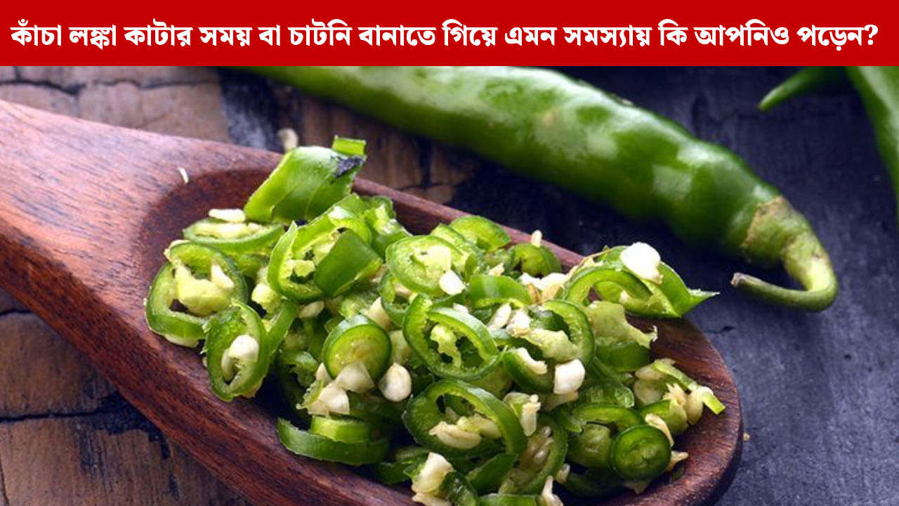 Kitchen Tips: কাঁচা লঙ্কা কাটতে গিয়ে হাত জ্বালা করছে? এই কায়দায় জ্বলুনি কমান Kitchen Tips: কাঁচা লঙ্কা কাটতে গিয়ে হাত জ্বালা করছে? এই কায়দায় জ্বলুনি কমান