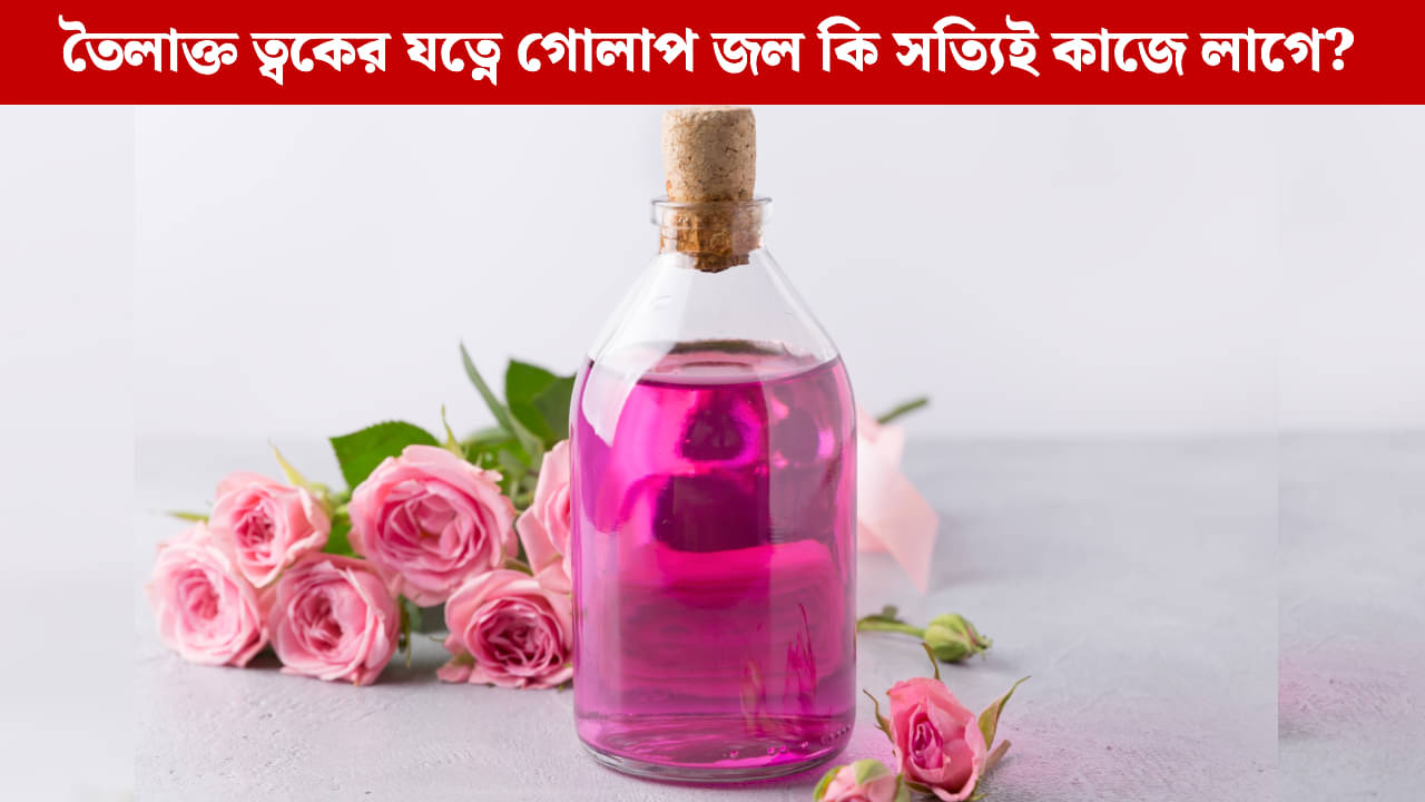 Skin Care: তৈলাক্ত ত্বকের যত্নে গোলাপ জল, প্রাকৃতিক টোনার, প্রাকৃতিক সমাধান