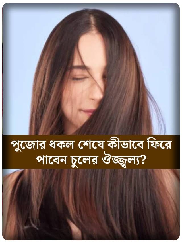 পুজোয় নতুন নতুন স্টাইল করে চুলের হাল খারাপ? রইল উজ্জ্বলতা ফেরানোর টিপস