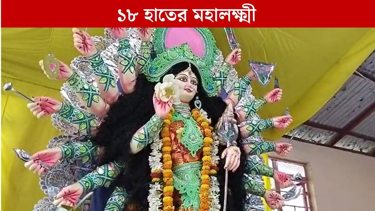 Malda Laxmi Puja: ১৮ হাতে থাকে ১৮ অস্ত্র, মালদহে দুই রূপে পূজিত হয় এই লক্ষ্মী