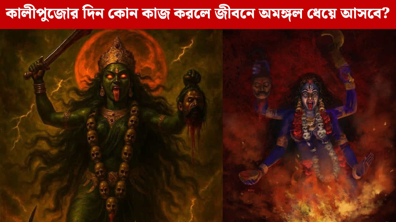 Kali Puja 2025: মা কালীর ক্রোধের শিকার হতে না চাইলে কালী পুজোর দিন এড়িয়ে চলুন এই কাজগুলি Kali Puja 2025: মা কালীর ক্রোধের শিকার হতে না চাইলে কালী পুজোর দিন এড়িয়ে চলুন এই কাজগুলি