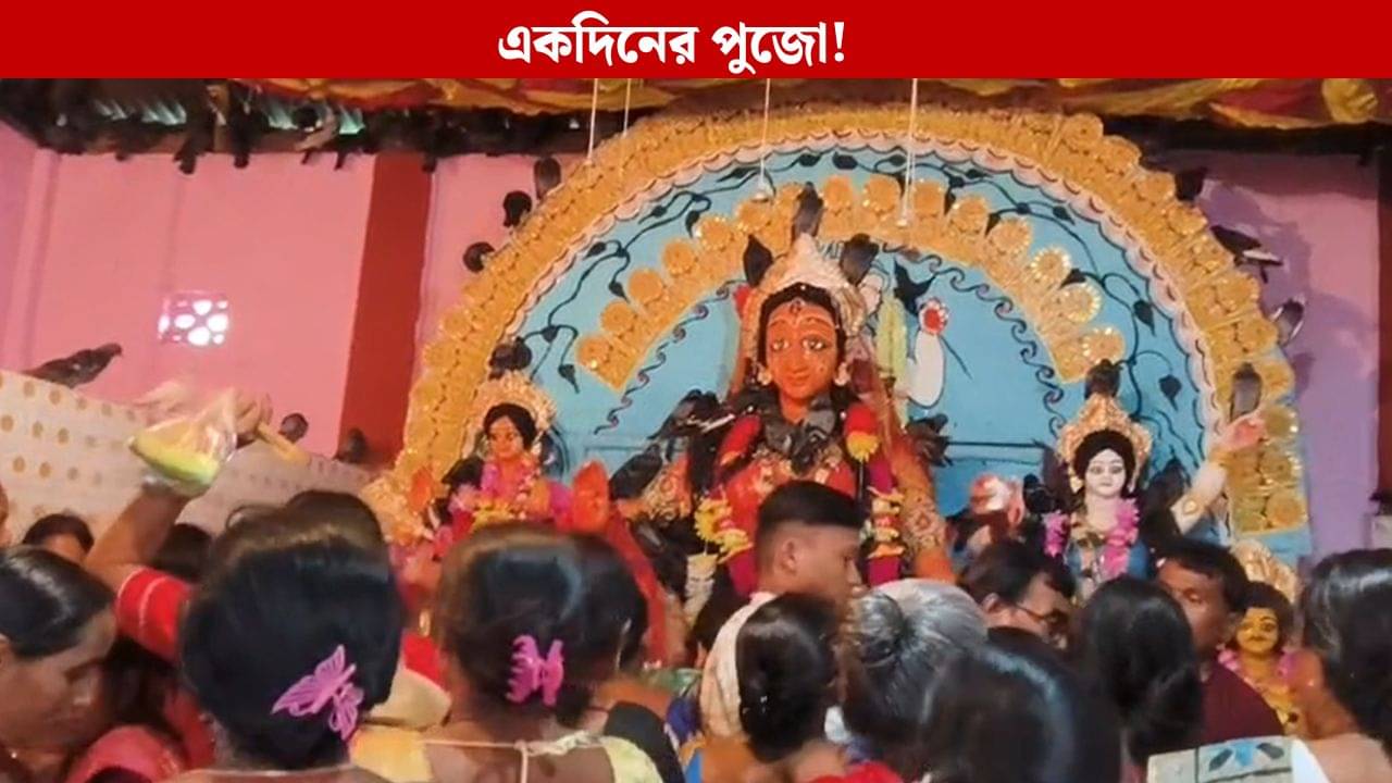 Jalpaiguri: একাদশীতেই বোধন, একাদশীতেই বিসর্জন, বাংলার এই এলাকার মানুষ মাতেন ১ দিনের দুর্গাপুজোয়