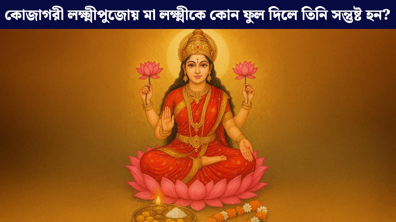 Kojagari Laxmi Puja: মা লক্ষ্মীর প্রিয় ফুল, কোজাগরী পূর্ণিমায় অবশ্যই চাই এই উপকরণ Kojagari Laxmi Puja: মা লক্ষ্মীর প্রিয় ফুল, কোজাগরী পূর্ণিমায় অবশ্যই চাই এই উপকরণ