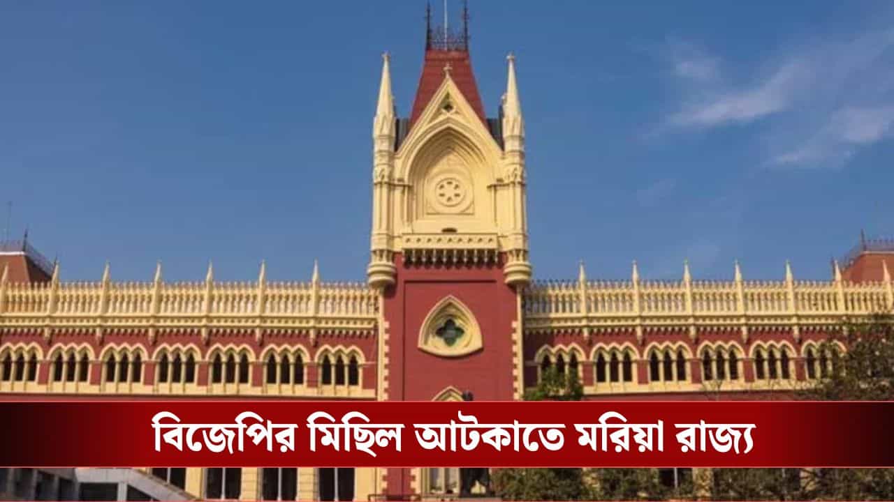 Calcutta High Court: বিজেপির জোড়া মিছিল আটকাতে মরিয়া রাজ্য, ডিভিশন বেঞ্চের দৃষ্টি আকর্ষণ Calcutta High Court: বিজেপির জোড়া মিছিল আটকাতে মরিয়া রাজ্য, ডিভিশন বেঞ্চের দৃষ্টি আকর্ষণ