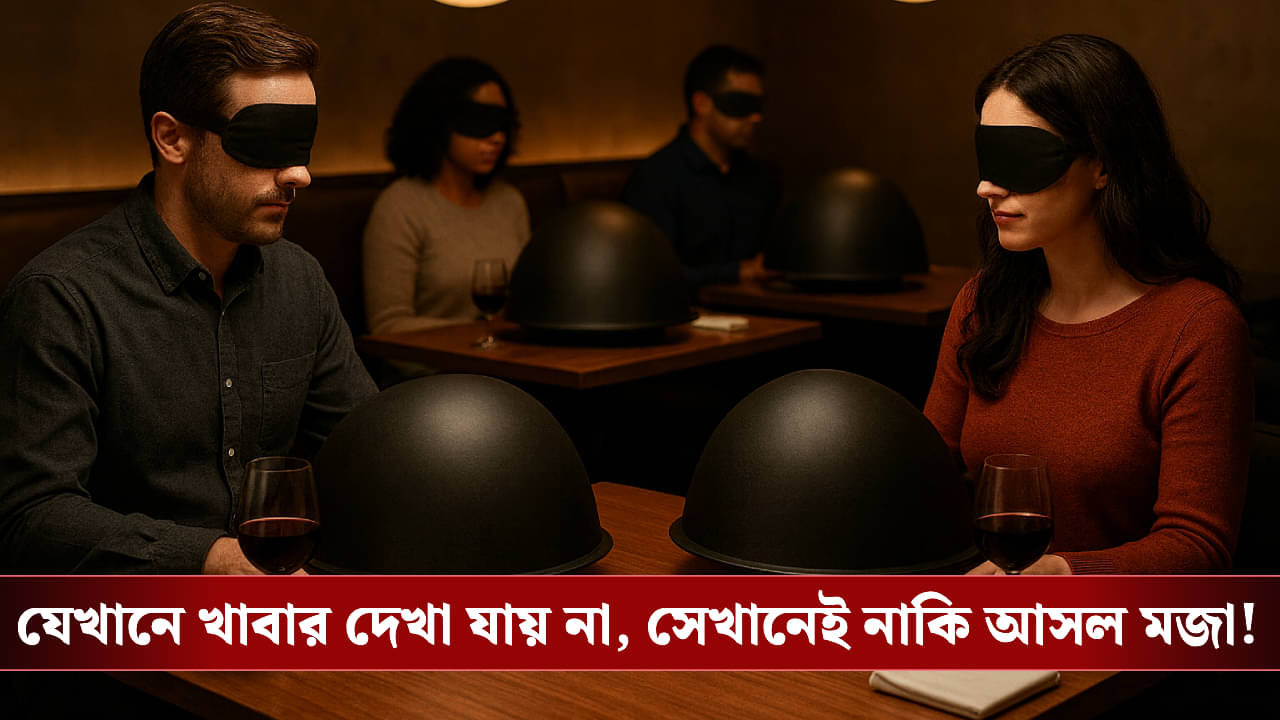 Dark Dining: আলো নয়, গন্ধ ও স্বাদেই যত জোর! ডার্ক ডাইনিং এর অভিজ্ঞতা হয়েছে কখনও?