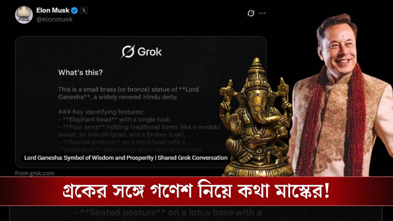 Elon Musk And Lord Ganesha: মাস্ককে গণেশ চিনিয়ে দিল Grok AI!