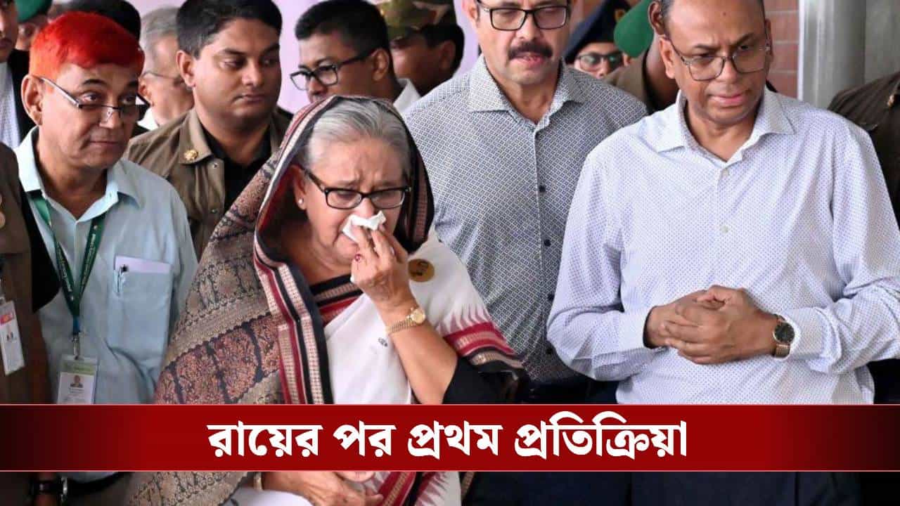 Sheikh Hasina on ICT Verdict: 'সাহস থাকলে...', ফাঁসির সাজা ঘোষণা হতেই বড় হুঁশিয়ারি হাসিনার Sheikh Hasina on ICT Verdict: 'সাহস থাকলে...', ফাঁসির সাজা ঘোষণা হতেই বড় হুঁশিয়ারি হাসিনার