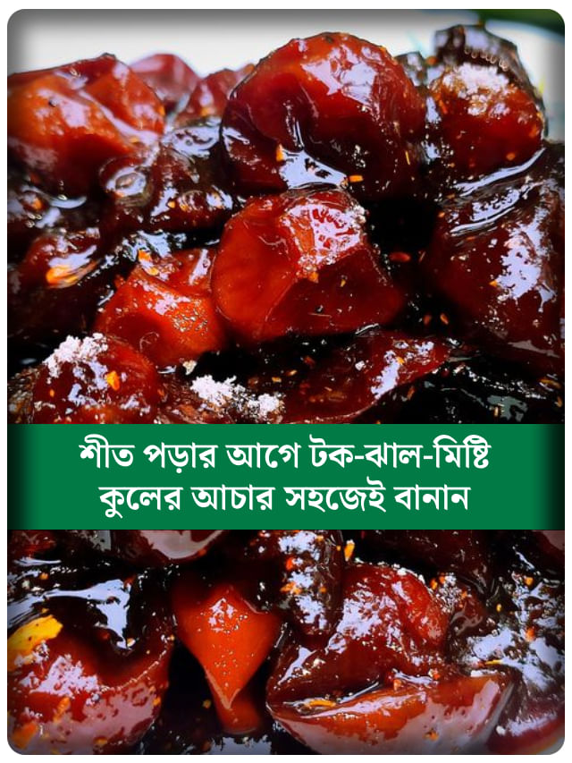 একবার এভাবে বানিয়ে পুরো শীতে খান কুলের আচার