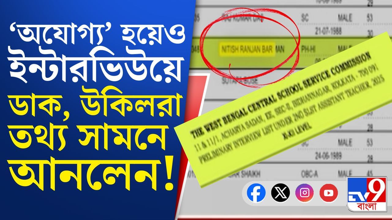 SSC: দাগি শিক্ষকের নাম ইন্টারভিউ লিস্টে, তথ্য সামনে আনলেন আইনজীবীরা!