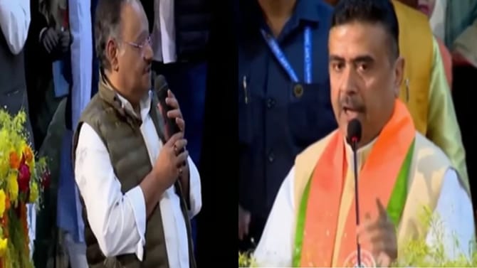 'পাঁচ দফতর ছেড়ে এসেছি...', শুভেন্দুর কথা শুনে মঞ্চেই মুখ খুললেন শমীক