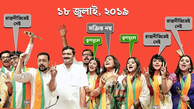 এরা কি সব হারাধনের সেলিব্রিটি? বিজেপিতে রইল পড়ে...