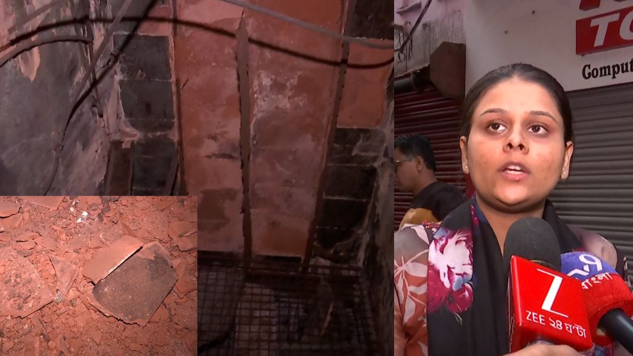 Bowbazar in Crisis: মাথার উপর ভেঙে পড়ল চাঙর! বউবাজারে ফিরল ‘মেট্রো ভয়’