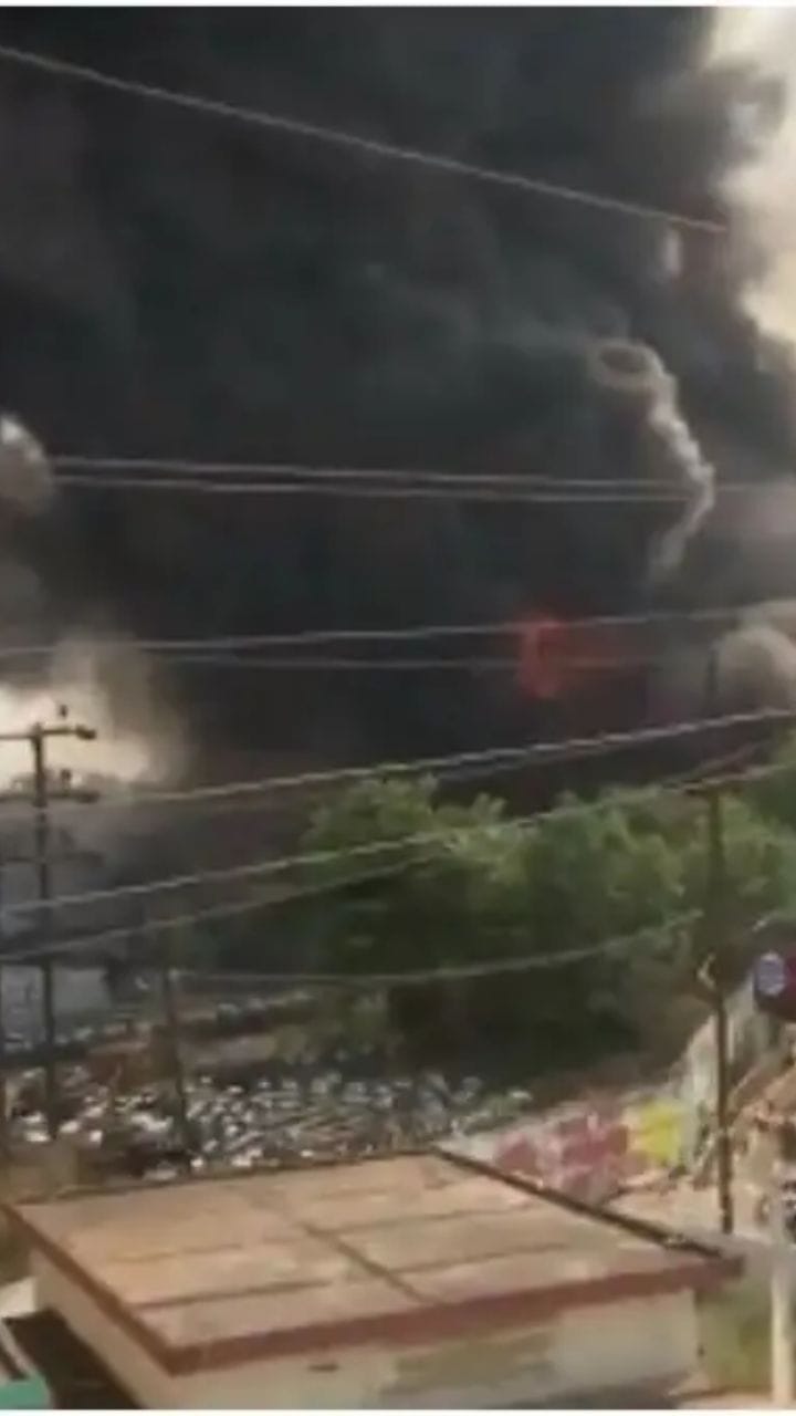 বাজারে আতঙ্ক, জ্বলেপুড়ে শেষ পরপর দোকান, দেখুন সেই ভয়ঙ্কর ভিডিয়ো