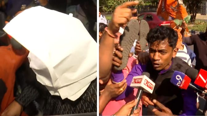 Live: মুখ ঢেকে শতদ্রু গাড়ি থেকে নামতেই বিজেপির তুমুল বিক্ষোভ শুরু