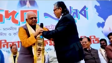 Burdwan VC: এ কী দৃশ্য! গদগদ হয়ে মন্ত্রীকে প্রণাম করতে ছুটছেন উপাচার্য