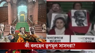 TMC MPs in Parliament: কনকনে ৯ ডিগ্রির ঠান্ডাতেও সংসদের বাইরে বসে রইল তৃণমূল সাংসদরা, কেন?