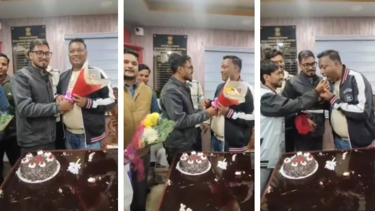 Cooch Behar: থানাতে ওসির জন্মদিন উদযাপন, আয়োজনে তৃণমূল কংগ্রেস