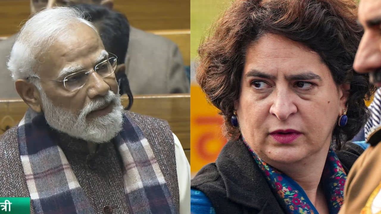Parliament Winter Session: প্রিয়ঙ্কার কথায় স্মিত হাসি মোদীর, মশকরার সুরে বললেন, ‘গলা ব্যথা হয়ে যেত’