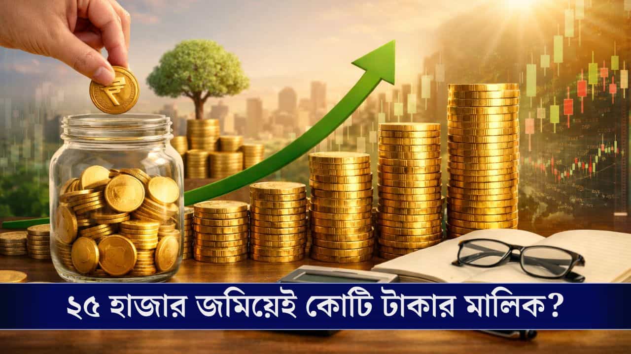 How To Make Crore: ২৫ হাজার জমিয়ে কীভাবে পাবেন ২ কোটির বেশি? How To Make Crore: ২৫ হাজার জমিয়ে কীভাবে পাবেন ২ কোটির বেশি?