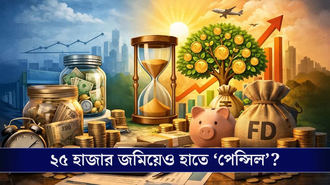Saving Trap: মাসে ২৫ হাজার জমিয়েও অবসরকালে পড়তে পারেন ফাঁদে! কী করবেন? Saving Trap: মাসে ২৫ হাজার জমিয়েও অবসরকালে পড়তে পারেন ফাঁদে! কী করবেন?