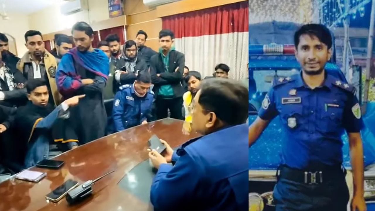 ‘এসআই সন্তোষকে আমরা জ্বালিয়ে দিয়েছিলাম…’, পুলিশের সামনেই হুঁশিয়ারি ছাত্রনেতার