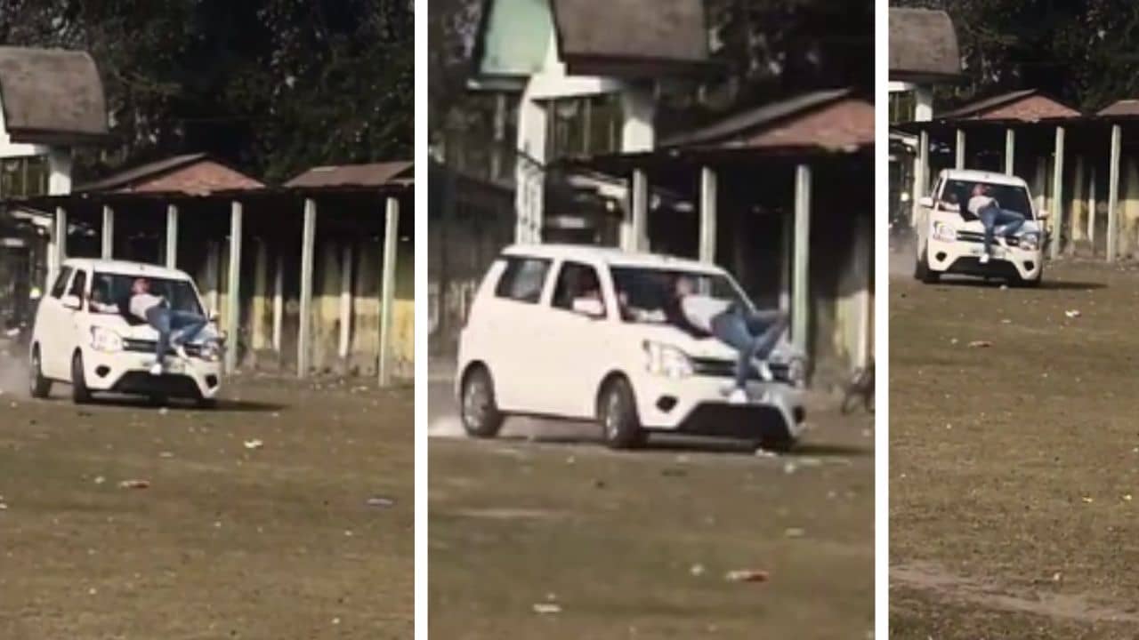 Jalpaiguri: গাড়ির বনেটে শুয়ে দেখাচ্ছিলেন স্টান্টবাজি, স্কুলের মধ্যেই রোমিওর যা অবস্থা হল...