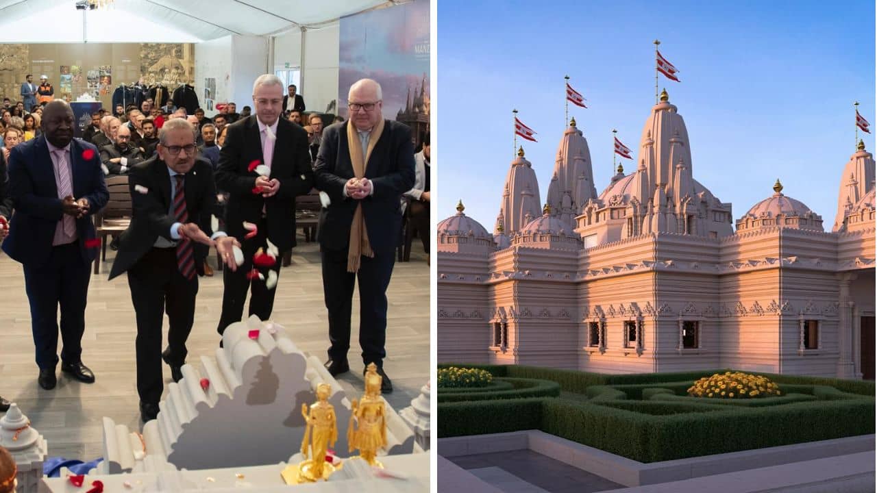 India-France: তৈরি হল ইতিহাস, ফ্রান্সের প্রথম হিন্দু মন্দির নির্মাণে ভারত থেকে পৌঁছল প্রথম পাথর