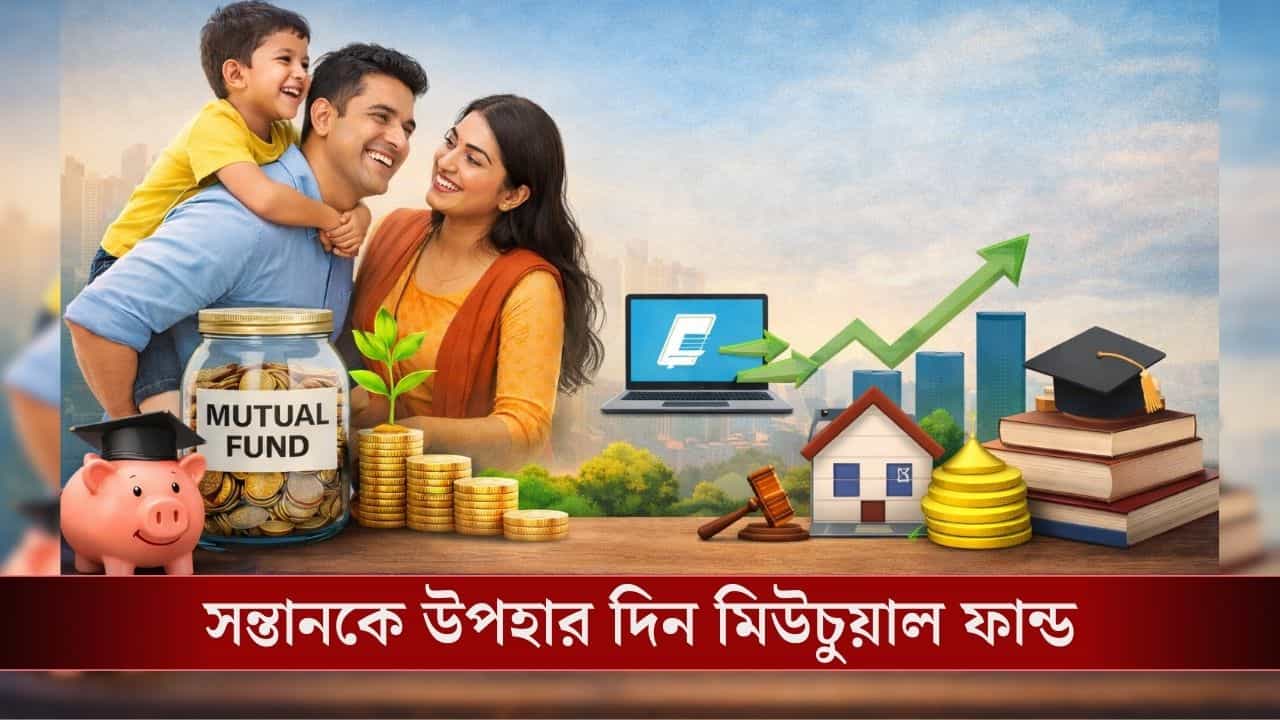 Mutual Funds for Child: সন্তানের আগামীর সুরক্ষায় উপহার দিন মিউচুয়াল ফান্ড, কিন্তু কীভাবে? Mutual Funds for Child: সন্তানের আগামীর সুরক্ষায় উপহার দিন মিউচুয়াল ফান্ড, কিন্তু কীভাবে?