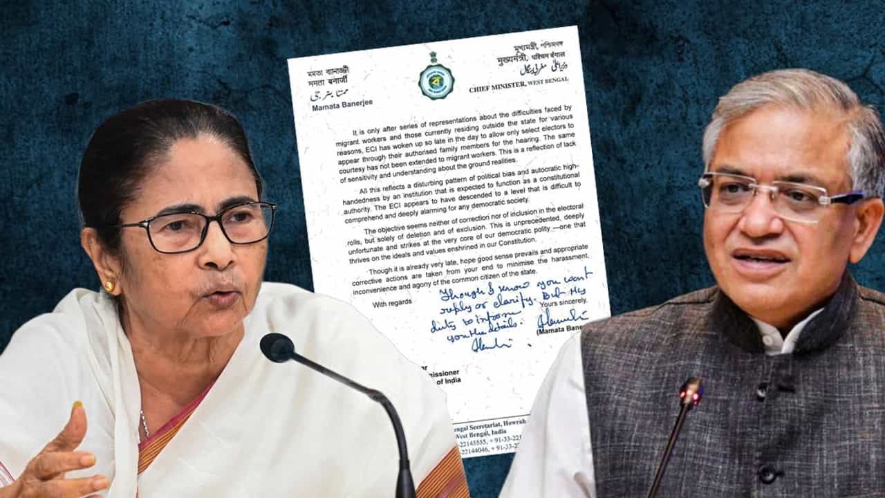 SIR in Bengal: 'জানি, উত্তর দেবেন না...', জ্ঞানেশকে ফের চিঠি মমতার SIR in Bengal: 'জানি, উত্তর দেবেন না...', জ্ঞানেশকে ফের চিঠি মমতার