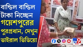 বান্ডিল-বান্ডিল টাকা নিয়েই যাচ্ছেন পুরপ্রধান, ভিডিয়ো দেখুন শুধু একবার